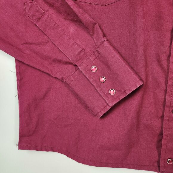 Southwestern Button Down Mens Sz L Brush Popper Pearl‎ Snap Western Cowboy Chore - Picture 5 of 12